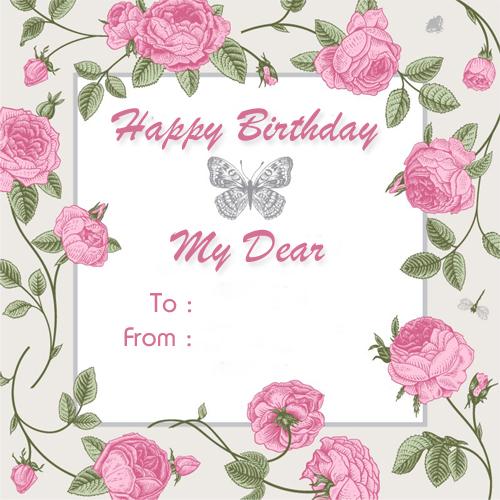 Create Custom Birthday Wishes Greeting Card With Name
