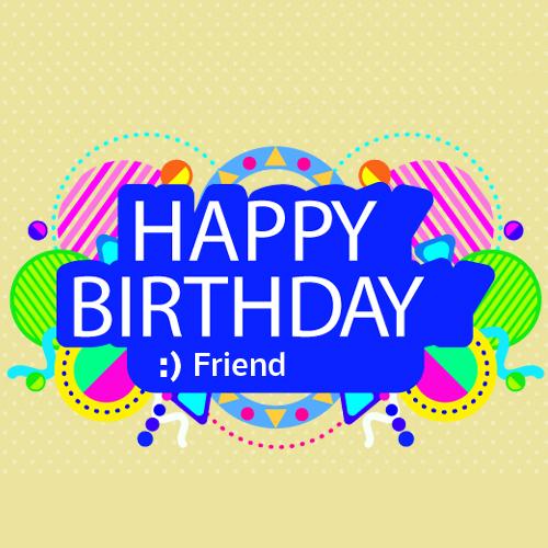 Happy Birthday Wishes Fancy Colorful Card With Name