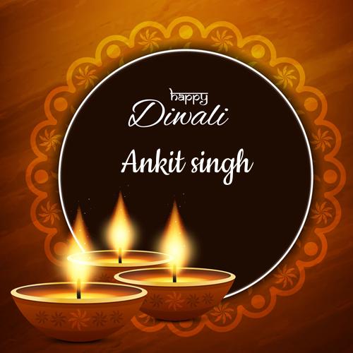Happy Diwali Wishes Whatsapp Greeting Card With Name