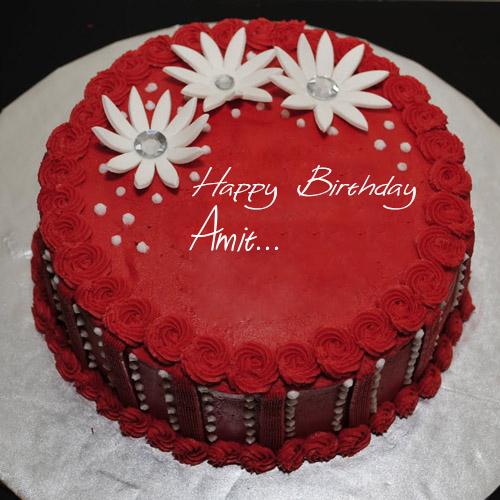 Write Your Name On Red
Elegant Birthday Cake Online