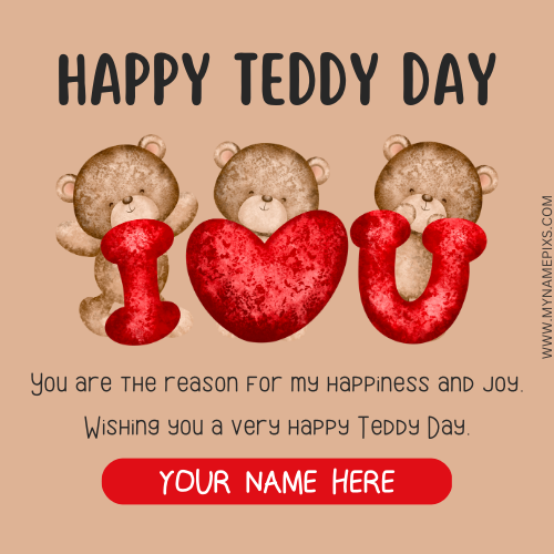 Happy Teddy Day 2023 Romantic Valentine Pics With Name
