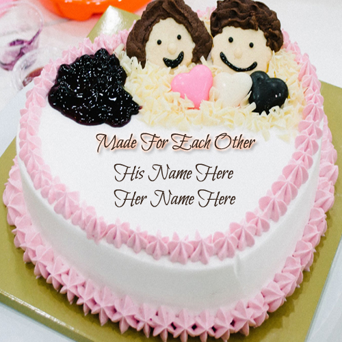 Write Name on Wedding Anniversary Cake Online
