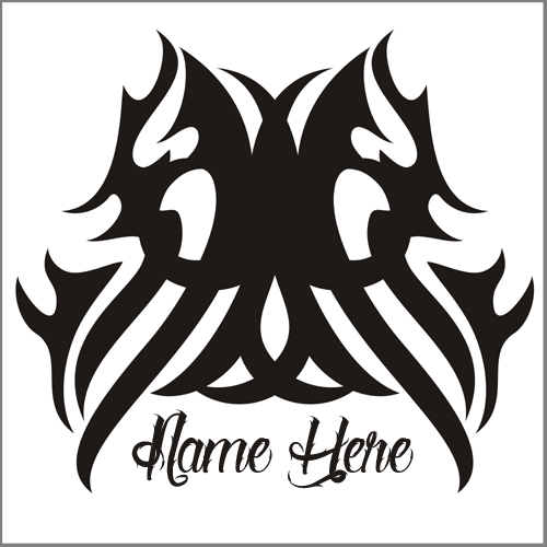 Write Name on Creative Tribal Owl Head Tattoo Designs
