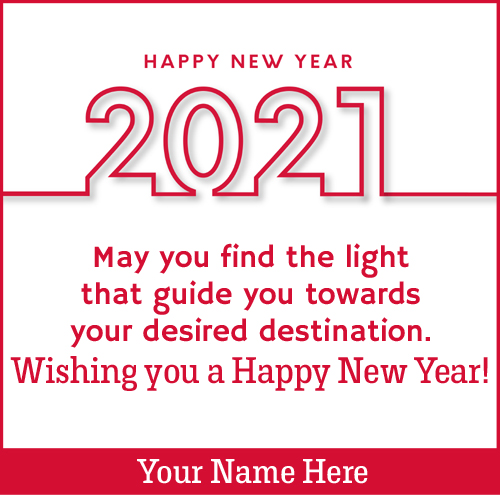 Very Happy 2021 New Year Quote Pics With Name