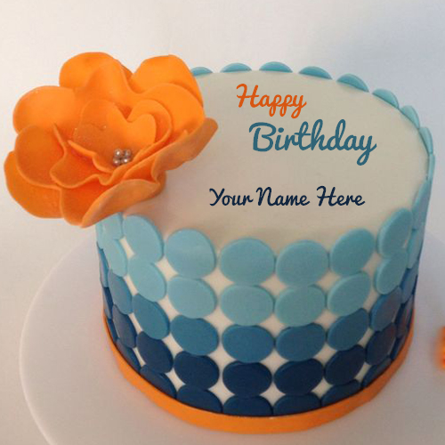 Write Name on Happy Birthday Love Cake For Girlfriend