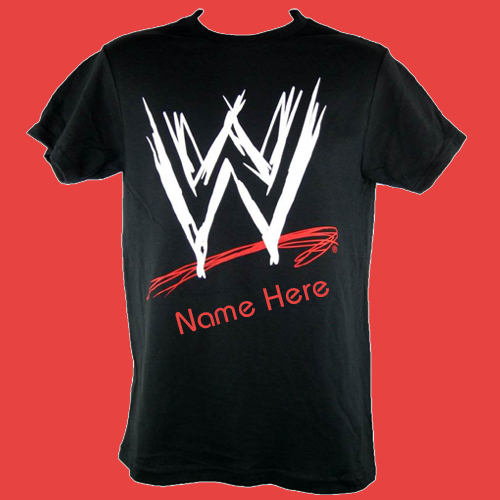 Customize WWE T shirt For Mens With Your Name 
