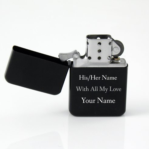 Create Zippo Lighter Picture Engraved With Your Message