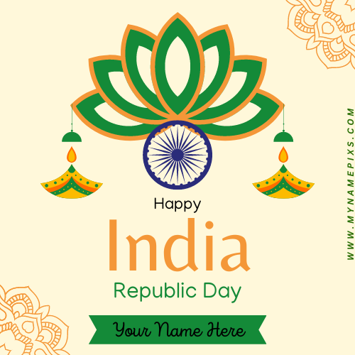 Republic Day India 2023 Wishes DP Pics With Name Edit