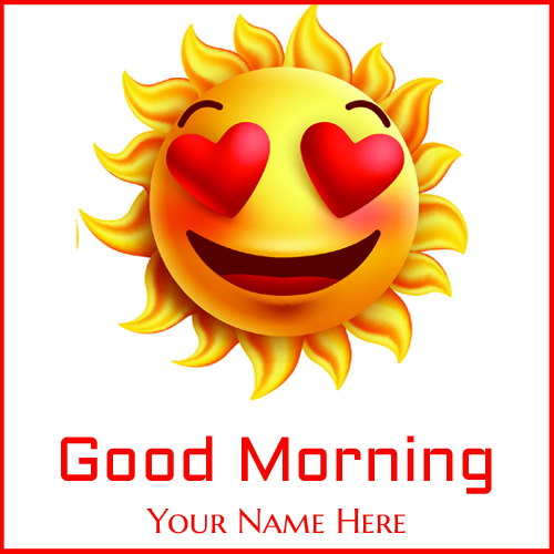 Write Name on Lovely and Nice Morning Whatsapp Greeting