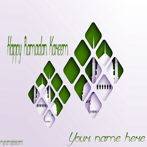 Write Your Name On Happy Ramadan Kareem Greetings