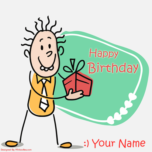 Birthday Wishes Funny Boy Greeting Card and Your Name