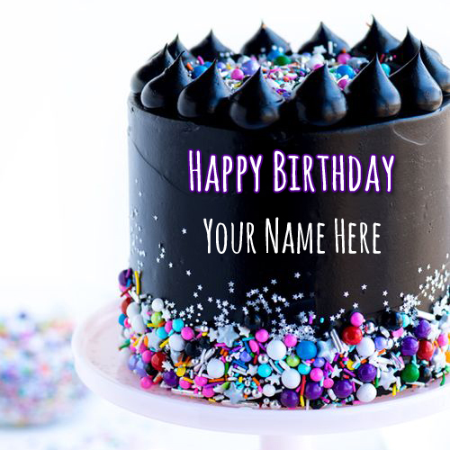 Gorgeous Delicious Chocolate Layer Cake With Your Name