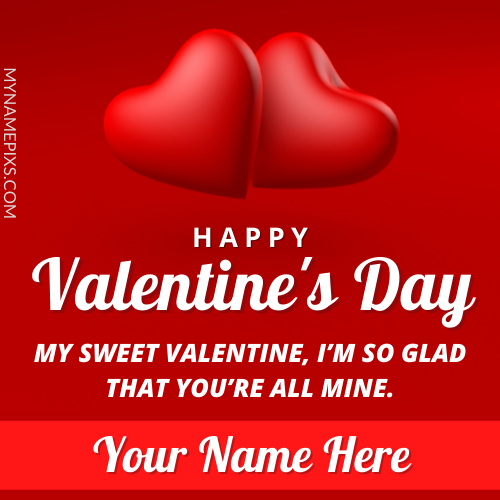 Make ECard For Valentines Day Wishes With Lover Name