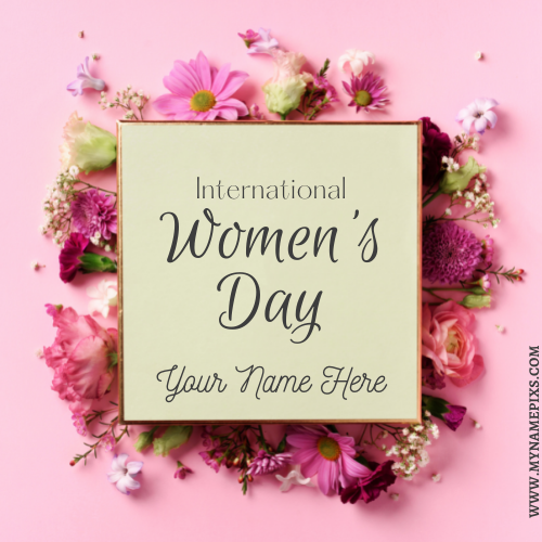 International Womens Day Social Media Image With Name