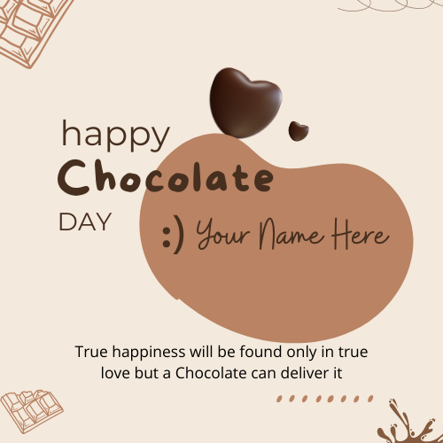 Happy Chocolate Day 2022 Romantic Greeting With Name