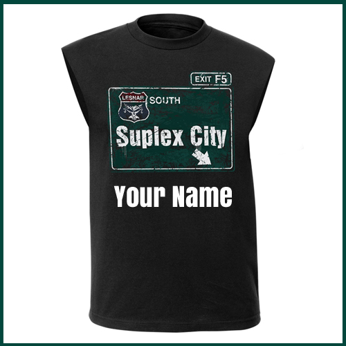 Brock Lesnar Suplex City Mens Muscle T Shirt With Name