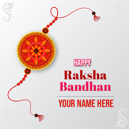 Write Name on Beautiful Rakhi Pics For Raksha Bandhan