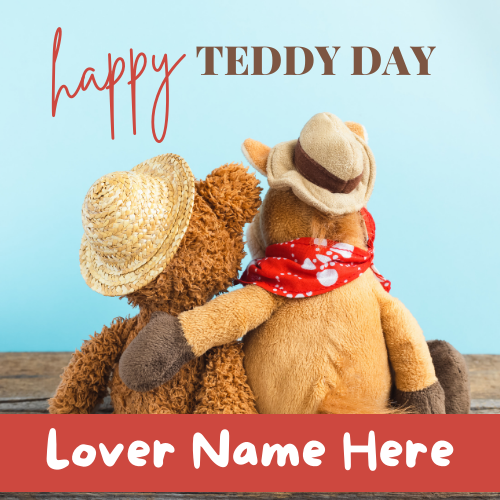 Happy Teddy Day 2022 Valentine Week Greeting With Name
