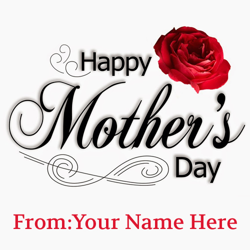 Write Your Name on Happy Mothers Day 2015 Greetings