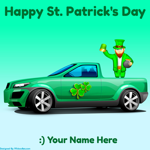 Happy St Patricks Day New Greeting With Name