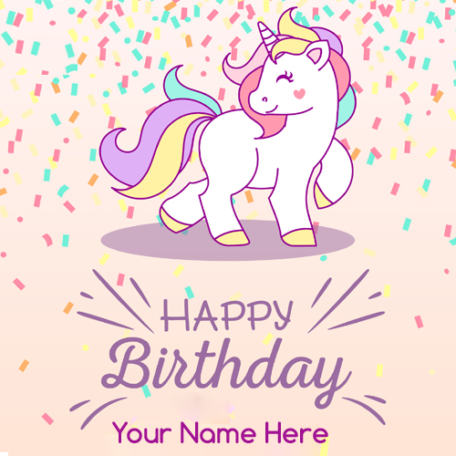 Write Name on Birthday Celebration Card For Friends