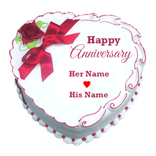 Beautiful Anniversary Wishes Card With Your Name