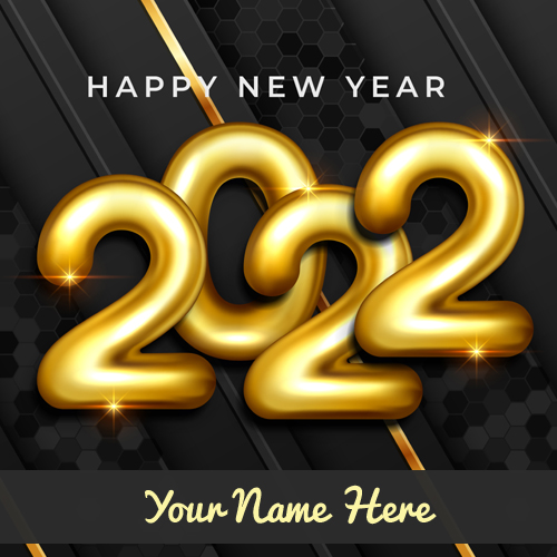 31st Party New Year Celebration Greeting Card With Name