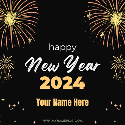 Happy New Year 2024 Whatsapp DP Pics With Name Edit