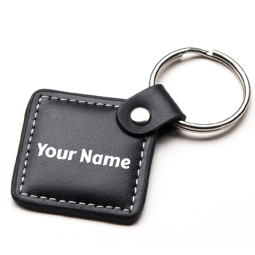Write Your Name on Leather Keychain Profile Picture
