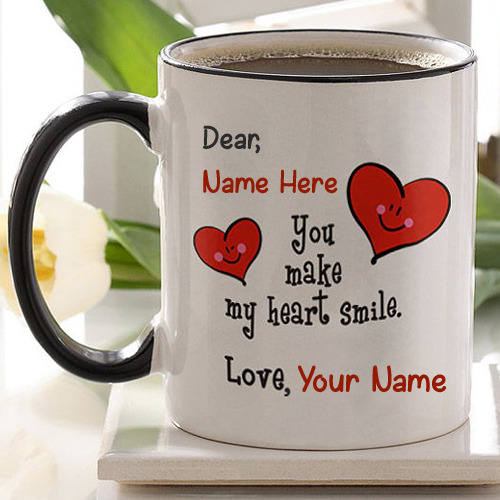 Write Name on Coffee Mug With Love Couple Quotes