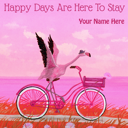 Have A Happy Days Ahead Wishes Card With Your Name