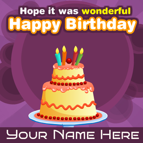 Write Your Name On Beautiful Birthday Wishes Cards Free