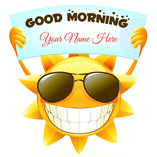 Have A Lovely Morning Cute Wishes Card With Your Name