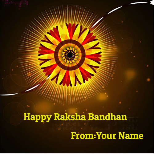 Write Your Name On Happy Rakhi 2015 Wishes Pics