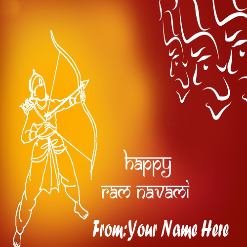 Write Your Name On Happy Ram Navami Nice Pictures free
