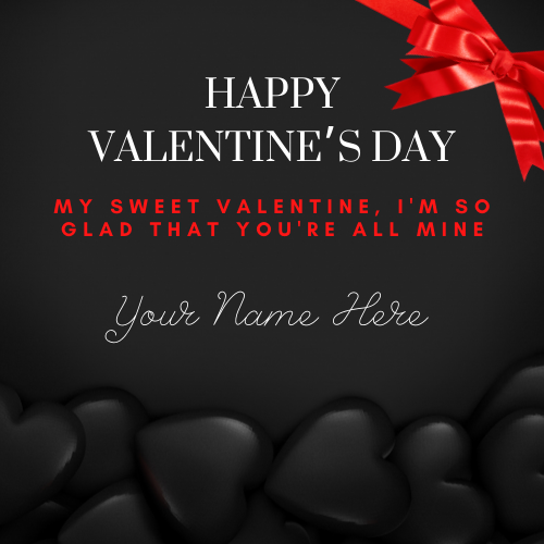 Happy Valentines Day 2022 Love Heart Greeting With Name