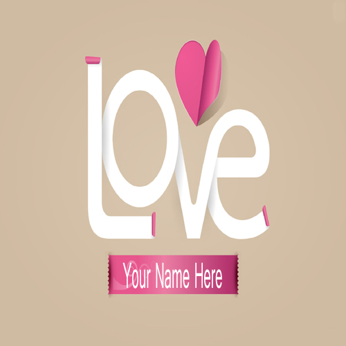 Write Your Name On Love Greetings Pictures