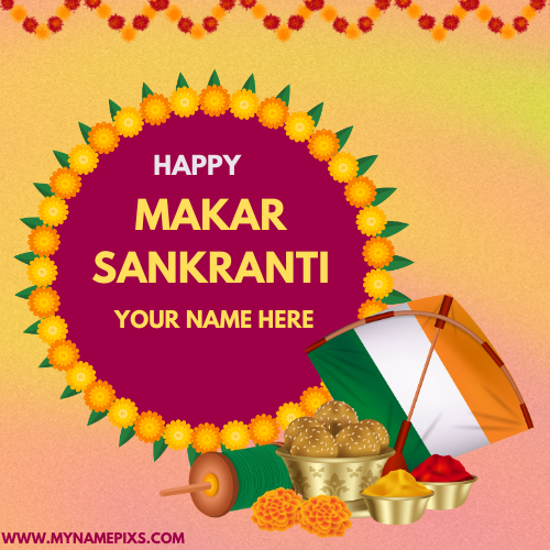 Makar Sankranti 2024 Whatsapp Status With Name Edit