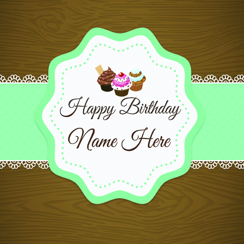 Write Your Name On Birthday Card.
