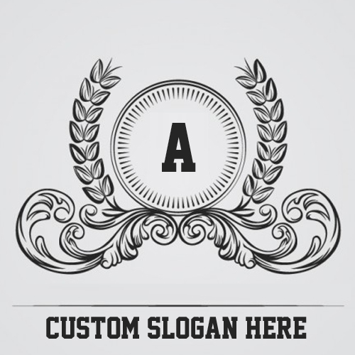 Designer Dashing Logo with Your Name and Slogan