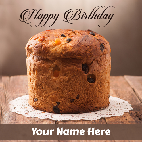 Delicious Italian Birthday Wishes Cake With Your Name