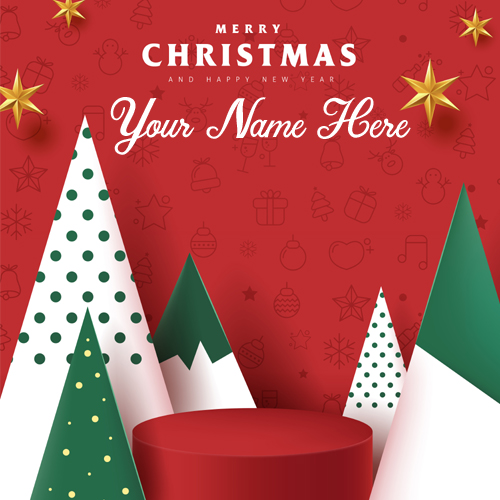 Professional Merry Christmas Greeting With Company Name