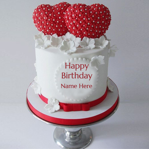 Write Your Name On Strawberry Birthday Cake Pic Online