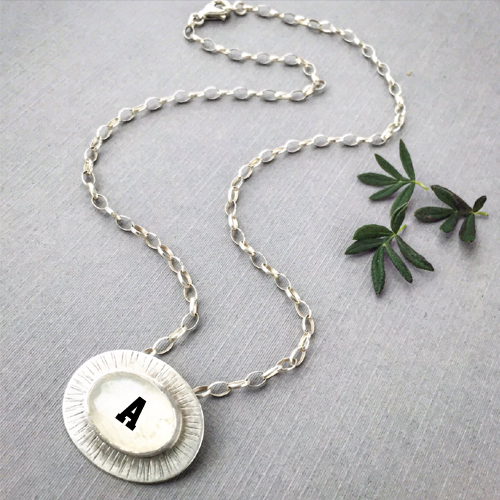 Beautiful Womens Necklace With Your Initial Alphabet