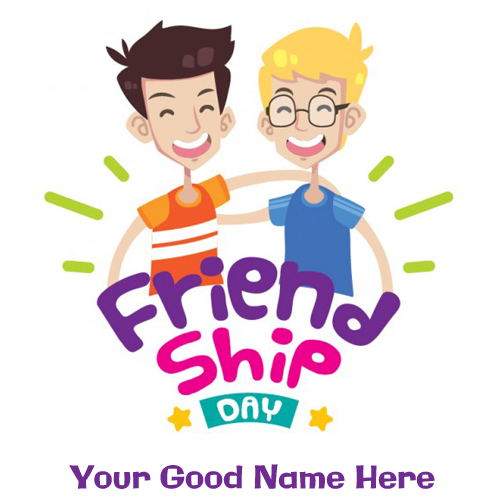 Cute Friendship Day Funny Greeting With Your Name