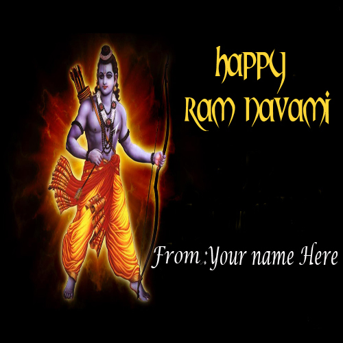 Write Your Name On Happy Ram Navami Wishes online Free