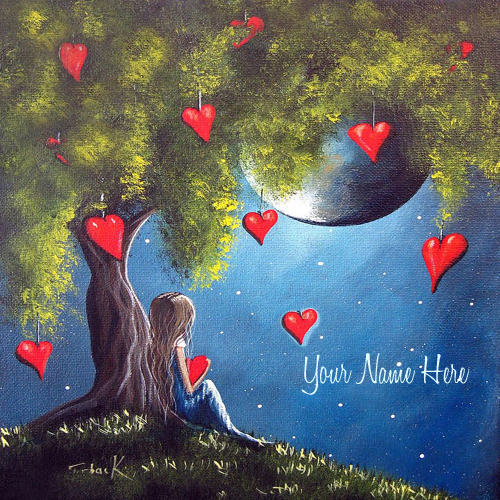 Write Your Name On Missing Beautiful Girl Pic Online.