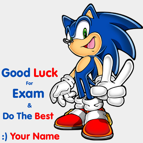 Best of Luck For Exam Wishes Greeting With Name