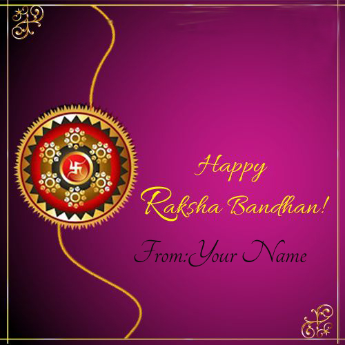  Print Your Name On Happy Raksha Bandhan Wishes Pic