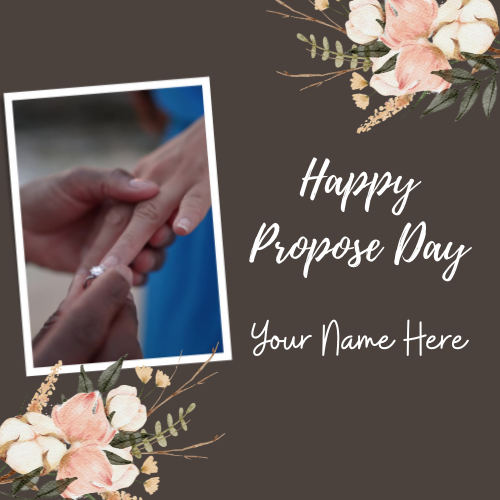 Happy Propose Day 2022 Love Greeting With Your Name
